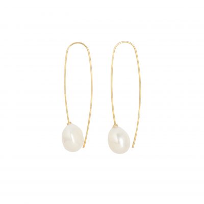 Just Married - Long silver gold plated earrings with pearls for a strikingly chic look!

Material: Gold plated silver 925 and pearls