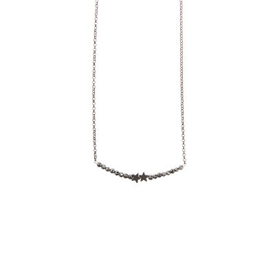 Line necklace - Short necklace with a thin line of hematite stones or pearls. Choose the one that suits you the best!

Material: Hematite stones or pearls with a gold-plated or silver oxidized chain