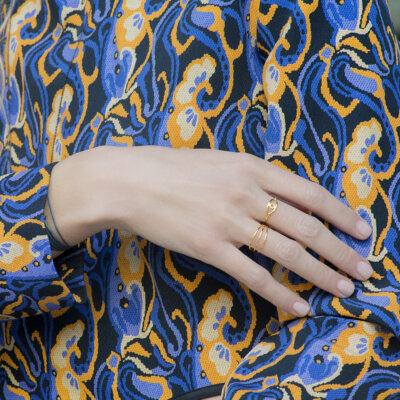Look - The Look gold ring will accompany you at all times of the day wherever you are! We recommend you wearing it with other rings from Maya's collection.

Material: 14k gold