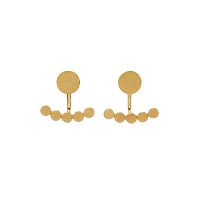 Marshmallow Earrings - Stylish earrings made of sterling silver 925 that come in gold plated or oxidized. With their original and versatile character, they will highlight your style giving a striking effect but also a quieter note if you want to wear them in their minimal version with just the two circles. Absolutely geometric, ideal for every occasion.