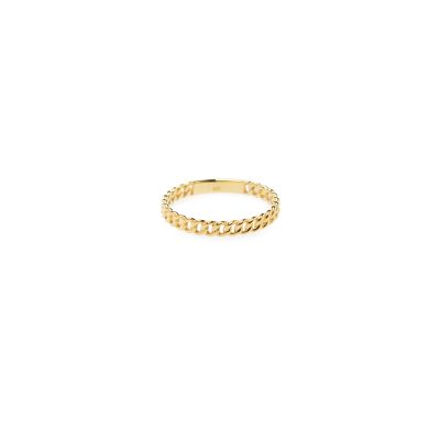 Rock n Roll Ring - The absolute trend of 2019, the knitted chain in the form of a gold 14K ring. A bold and impressive ring that can be worn by itself or in combination with other rings such as the Glory or the Angel rings from from Maya's collection. Its timeless characteristics will make it a must-have for the years to come.