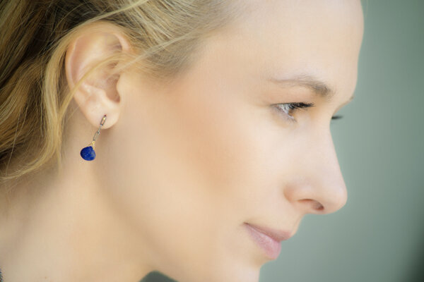 Royal Blue Earrings - 