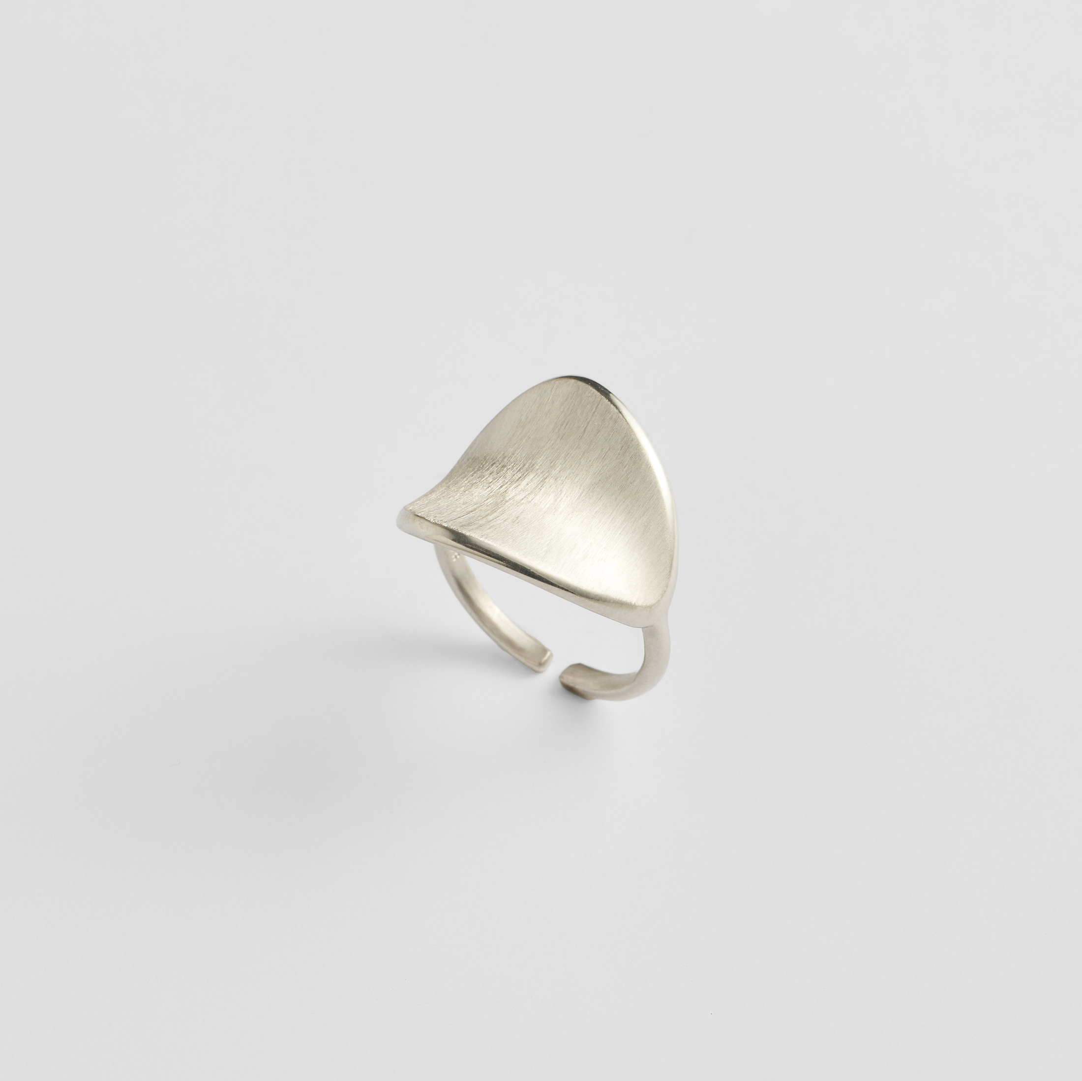 Slide Ring Silver - A special ring with a matte surface that reminds us of a vintage inspired piece from another era. Its silver color adds a modern tone, uniquely combining the classic with the contemporary element.

<strong>Extra tip:</strong> It features an open back to adjust the size.