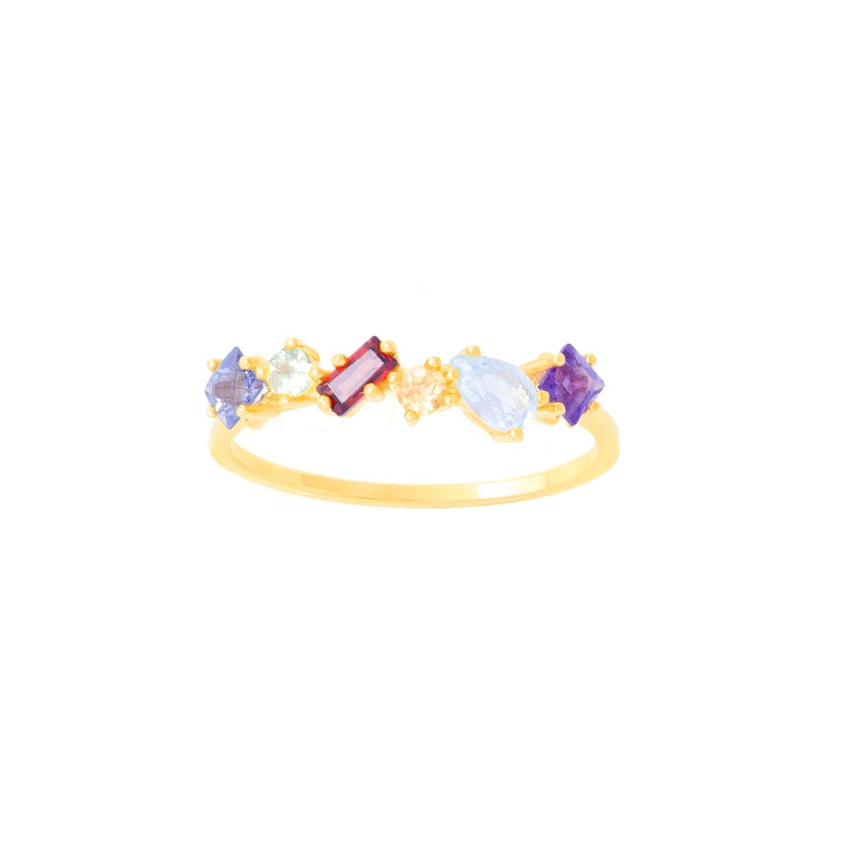 Rainbow Gemstone Ring - 