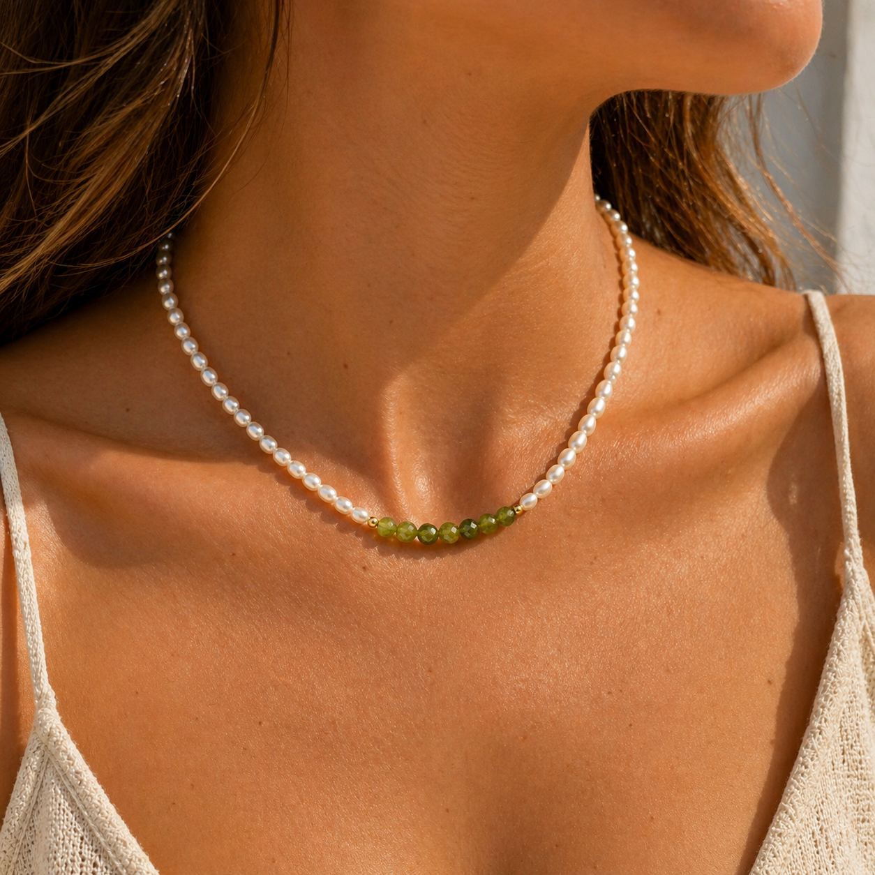 Peridot Whisper Necklace - 