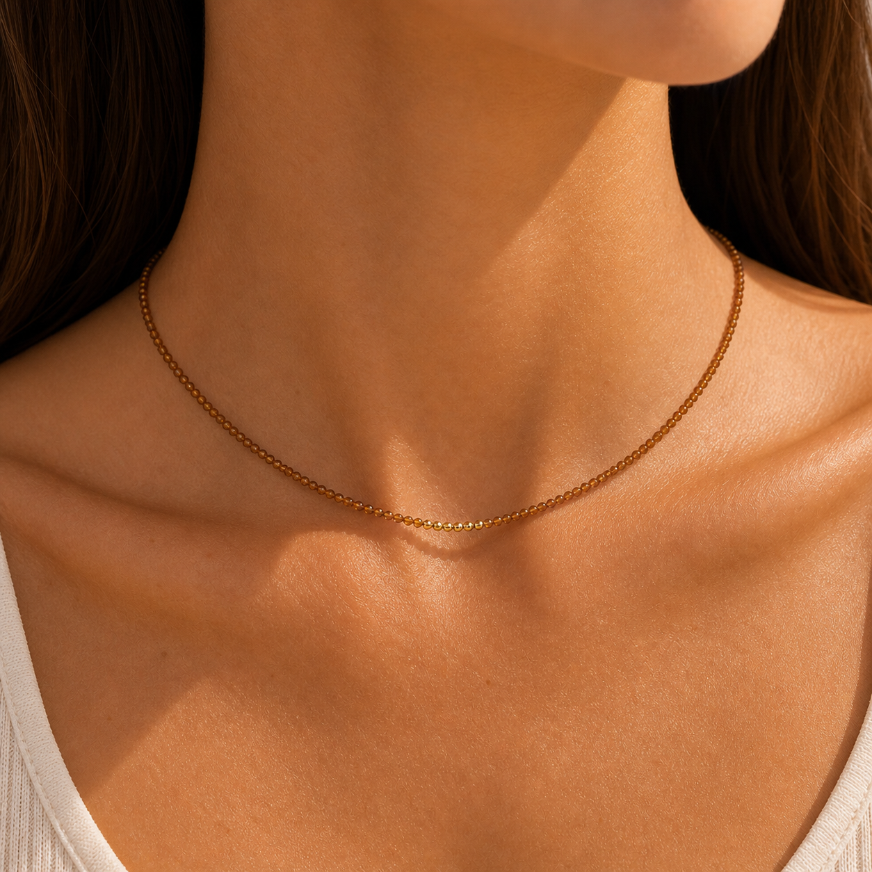 Amber Glow Necklace - 